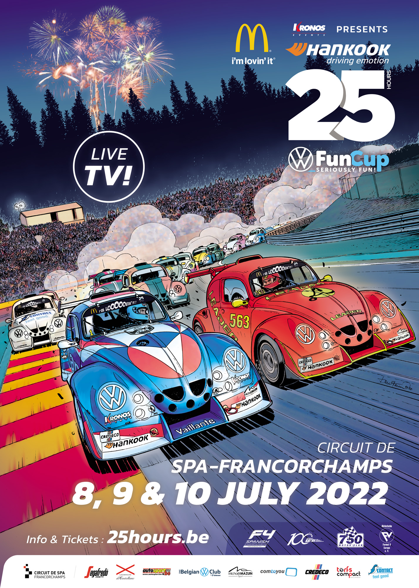 image 1 - Dit is de affiche van de Hankook 25 Hours VW Fun Cup!