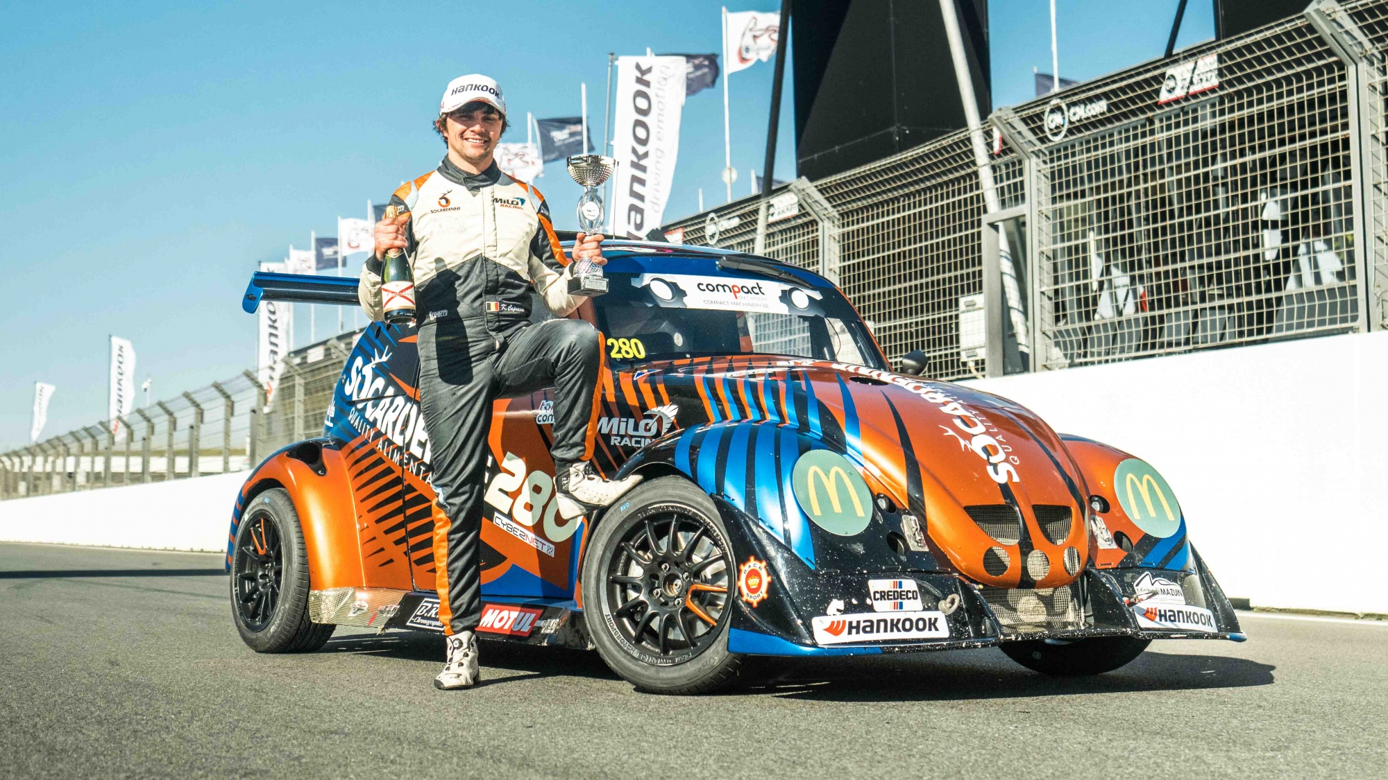 image 1 - Kevin Caprasse et le Milo Racing intouchables lors des essais qualificatifs à Zandvoort